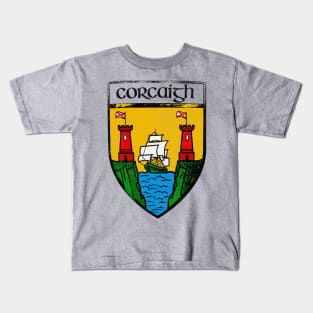 Corcaigh / Cork  / Vintage Style Crest Coat Of Arms Design Kids T-Shirt